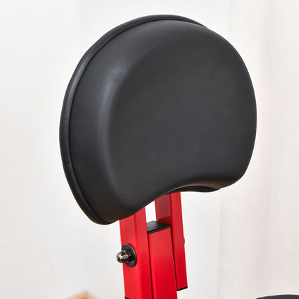 Dviratis-treniruoklis F-Bike 1,5 kg smagratis su 8 reguliuojamų magnetinių pasipriešinimo lygių ratukais, raudonas + juodas