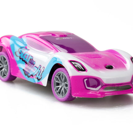 „Exost“ radijo bangomis valdomas automobilis su žvaigždės formos žibintuvėliu, mastelis 1:28