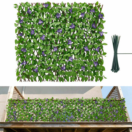 Expandable Fence Privacy Screen, Ivy Panel 65 x 310 cm