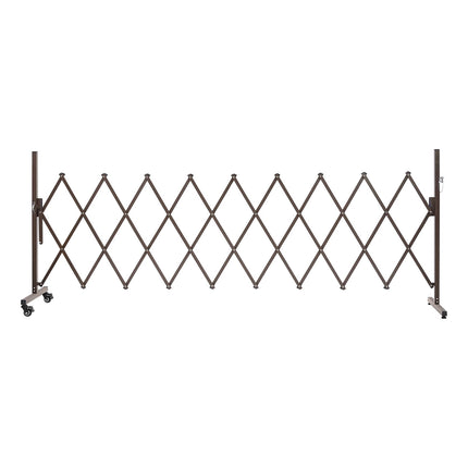 Expandable Safety Barrier 10 ft, Foldable, Locking Casters