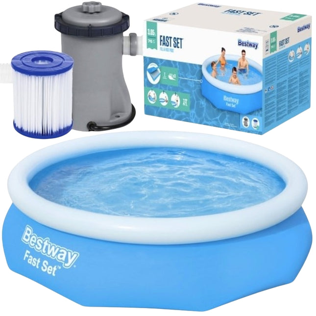 Išsiplėtimo baseinas su pompa 305x76cm - BESTWAY 57270