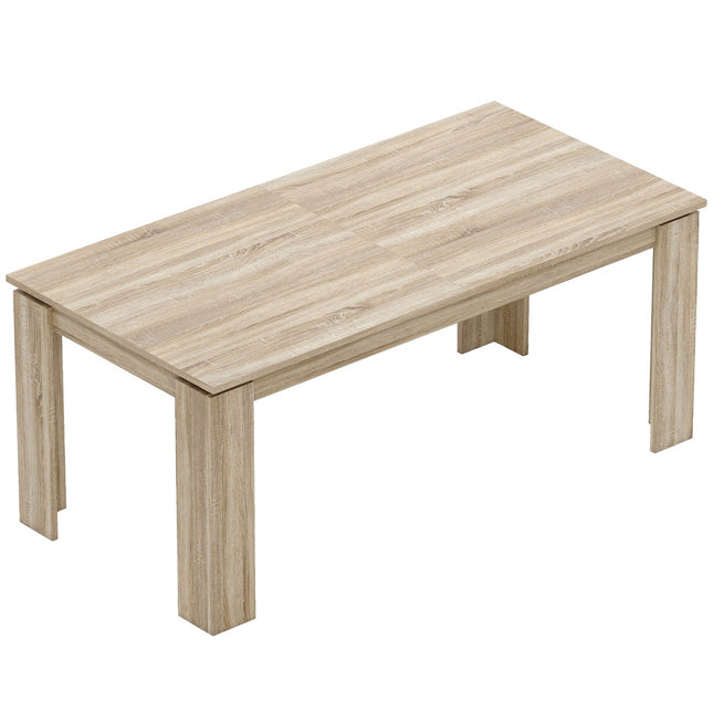 Extendable Dining Table, 180-260 cm, Seats 6-10, Wood