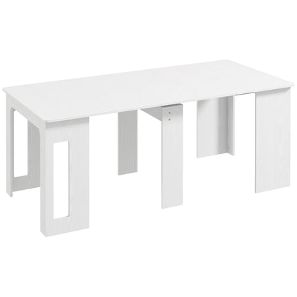 Ištraukiamas valgomojo stalas, baltas, 60-180 x 85 x 75 cm
