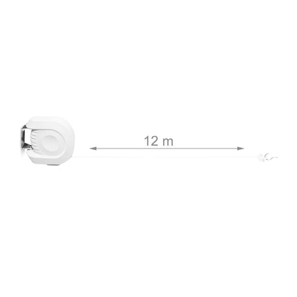 Extendable Pull-Out Clothesline 12 m