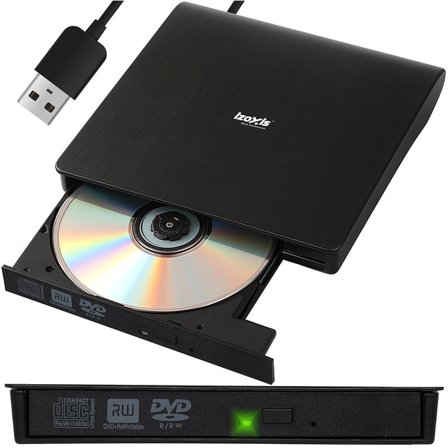 Išorinis diskas su CD/DVD įrašymo įrenginiu, 1 TB talpa
