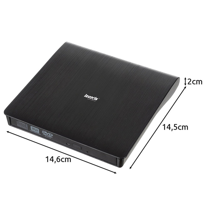 Išorinis diskas su CD/DVD įrašymo įrenginiu, 1 TB talpa