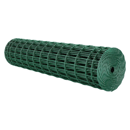 Farm Fence 1.2 x 25 m, 2 x 4 in Galvanized Vinyl Coated