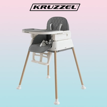 Maitinimo kėdutė - pilka Kruzzel 22014