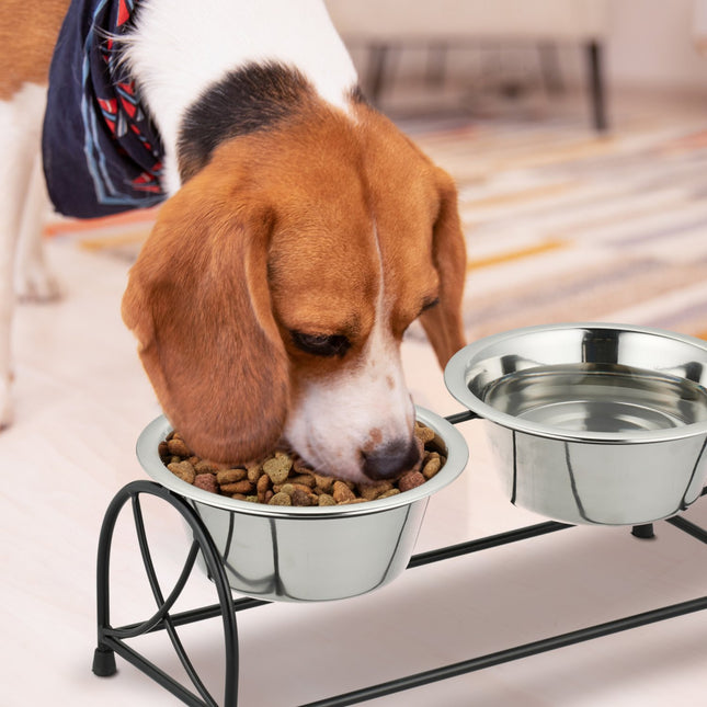 Feeding station for dogs