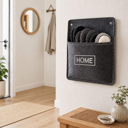 Veltinio svečių šlepečių rinkinys, 6 poros, pilkos, neslystančios, unisex