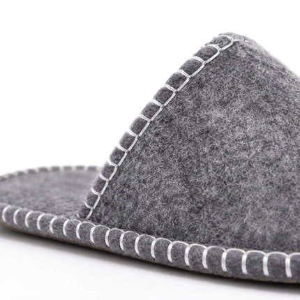 Felt Guest Slippers Set, 6 Pairs, Non-Slip, Unisex, With Bag