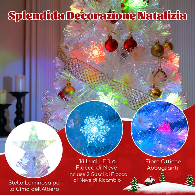 Šviesolaidinė Kalėdų eglutė 120 cm, LED lemputės, žvaigždės formos viršūnė