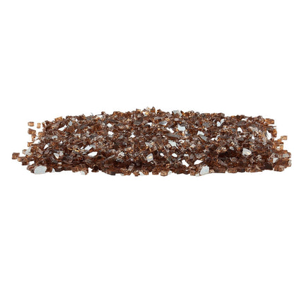 Fire Pit Glass, 10 lb 1/4-Inch Reflective Copper