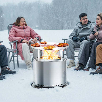 Fire Pit Heat Deflector, 304 Stainless Steel, 508mm Round