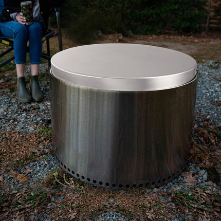 Fire Pit Lid, 27-Inch Stainless Steel Spark Screen