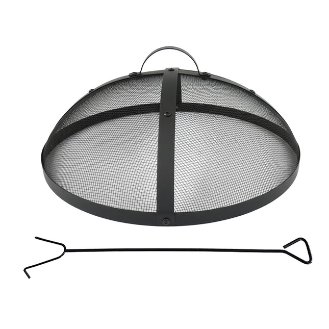 Laužos apsauga nuo kibirkščių, apvalus metalinis tinklelis, 50 cm