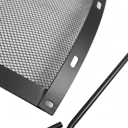 Laužos apsauga nuo kibirkščių, apvalus metalinis tinklelis, 50 cm
