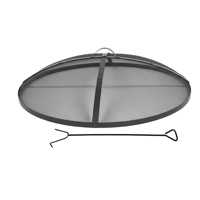 Laužos apsauga nuo kibirkščių, apvalus metalinis tinklelis, Dydis 100 cm