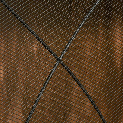Židinio apsauga, sulankstomi židinio varteliai su 3 panelėmis, orkaitės apsauga, kibirkščių apsauga svetainei, metalinė, 126 x 76 cm, juoda