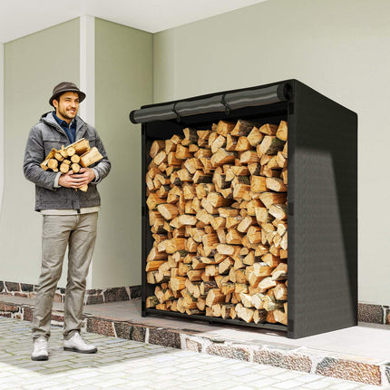 Malkų stovas, plienas, dangtis, 300 kg talpa, 140x70x154 cm