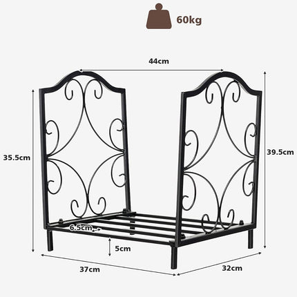 Malkų stovas, metalinis, galintis išlaikyti iki 60 kg svorio, 37 x 32 x 39,5 cm, juodas