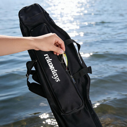 Fishing Rod Bag, 5 Compartments, Green, 150 cm