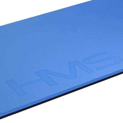 Fitness Mat, Blue-Black, Non-Slip, 6mm Thick