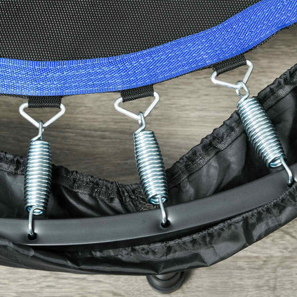 Fitneso batutas, keliamoji galia 100 kg, Ø102x123H cm, sulankstomas, su reguliuojamo aukščio rankena, LCD monitoriumi, tvirtu plieniniu rėmu, mėlynas