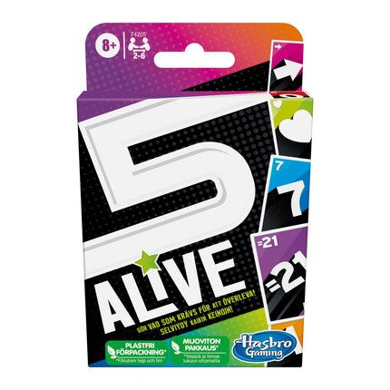 Kortų žaidimas „Five Alive“ - dvikalbis suomių ir švedų leidimas