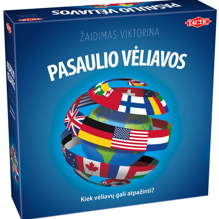 Stalo žaidimas „Vėliavos aplink pasaulį“ (lietuvių kalba)