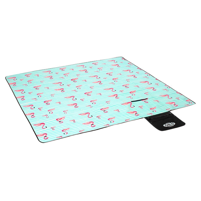 Flamingo pikniko kilimėlis 200x200 cm, atsparus vandeniui PE/Aliuminis