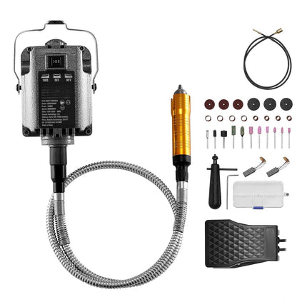 Flex Shaft Grinder, 1000W 30,000 RPM, 31-Piece Kit