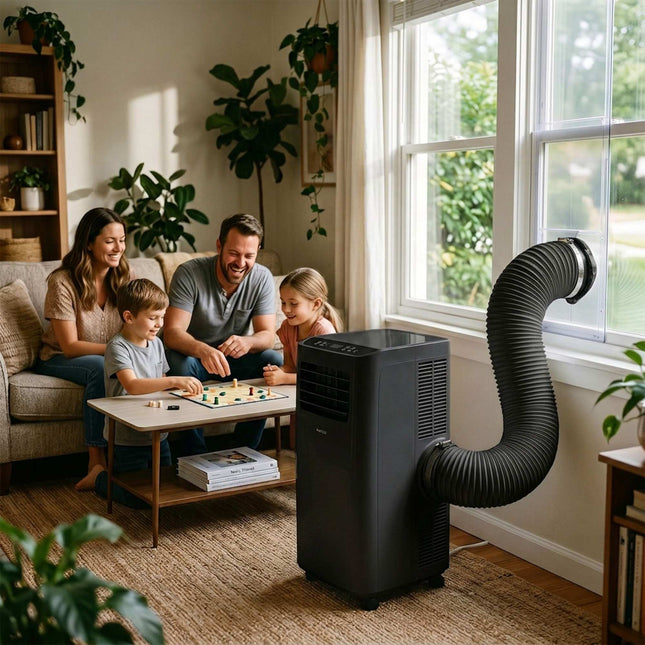 Lanksti juoda ventiliacijos žarna, 5 m - 100 mm, PVC ir aliuminio