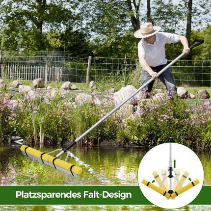 Plaukiojantis ežero grėblys su 92 cm grėblio galvute 92 x 12 x 156-230 cm