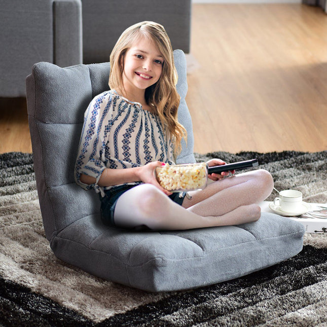 Floor Chair Foldable Lazy Sofa Lazy Tatami Floor Cushion Black/Gray/Coffee Gray