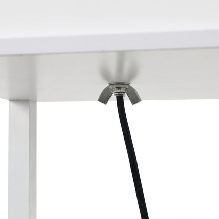 Floor lamp with 3 shelves, E27 socket, white, 26x160cm