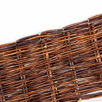 Flower Bed Edging Fence – Willow Wicker, Pegs Included