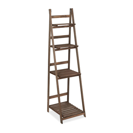 Flower Stairs Wood Dark Brown