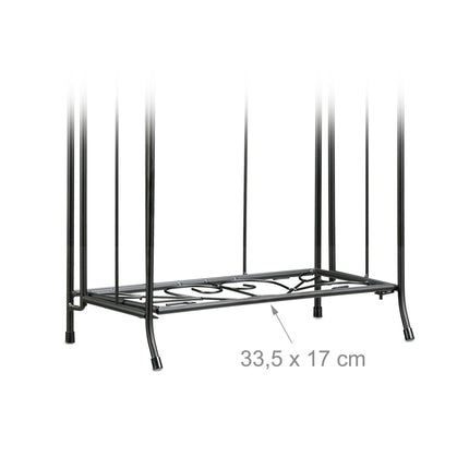 Gėlių stovas metalinis, 2 lentynos