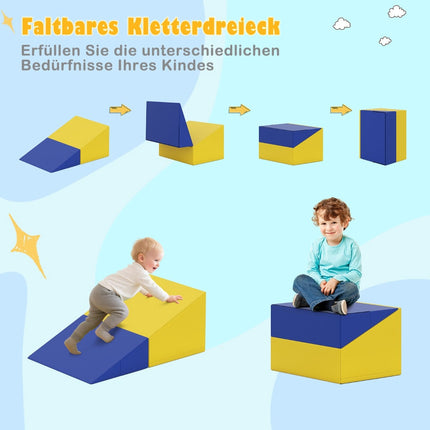 Putplasčio laipiojimo kaladėlių rinkinys mažyliams - 7 dalys, PU oda