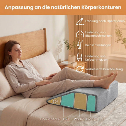 Putplasčio kojų pakėlimo pagalvė, nuimama, skalbiama, pilka