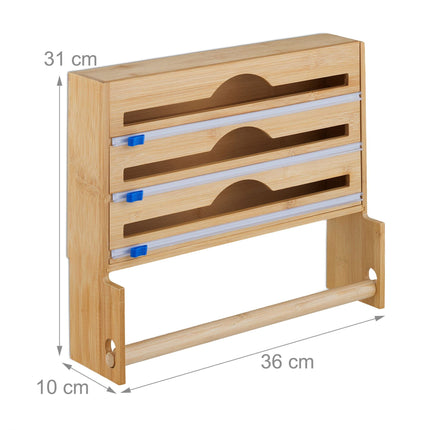 Folijos dozatorius su virtuvinių rankšluosčių laikikliu