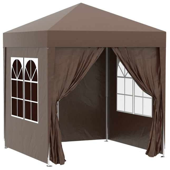 Foldable 2x2M Gazebo, UV protected with 4 walls & bag