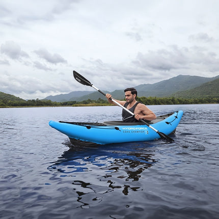 Foldable Aluminium Kayak and SUP Paddle 230 cm, 5-Piece, Asymmetric Blades