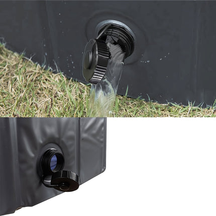 Foldable Dog Pool and Playpen 160 x 30 cm, 600 l, Drain Valve, Non-Slip Bottom