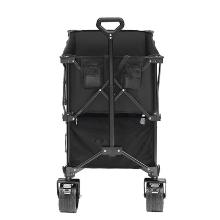 Foldable Double Decker Wagon Cart, 400L, All-Terrain Wheels
