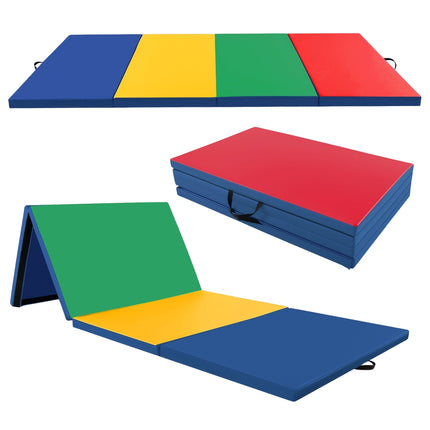 Sulankstomas gimnastikos kilimėlis, 300x117x5 cm, PU oda