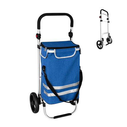 Sulankstomas pirkinių vežimėlis, 45 l, šaltkrepšis, 35 kg talpa