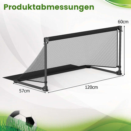 Sulankstomi futbolo vartai, 120x57x60cm, metalinis rėmas, PE tinklas
