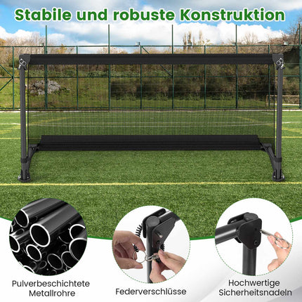 Sulankstomi futbolo vartai, 120x57x60cm, metalinis rėmas, PE tinklas